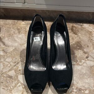 Alfani Black Peep-Toe Heels size 9.5